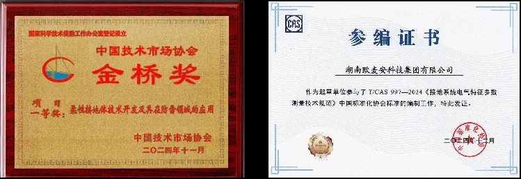 黑龙江恒电防雷工程有限公司荣誉证书