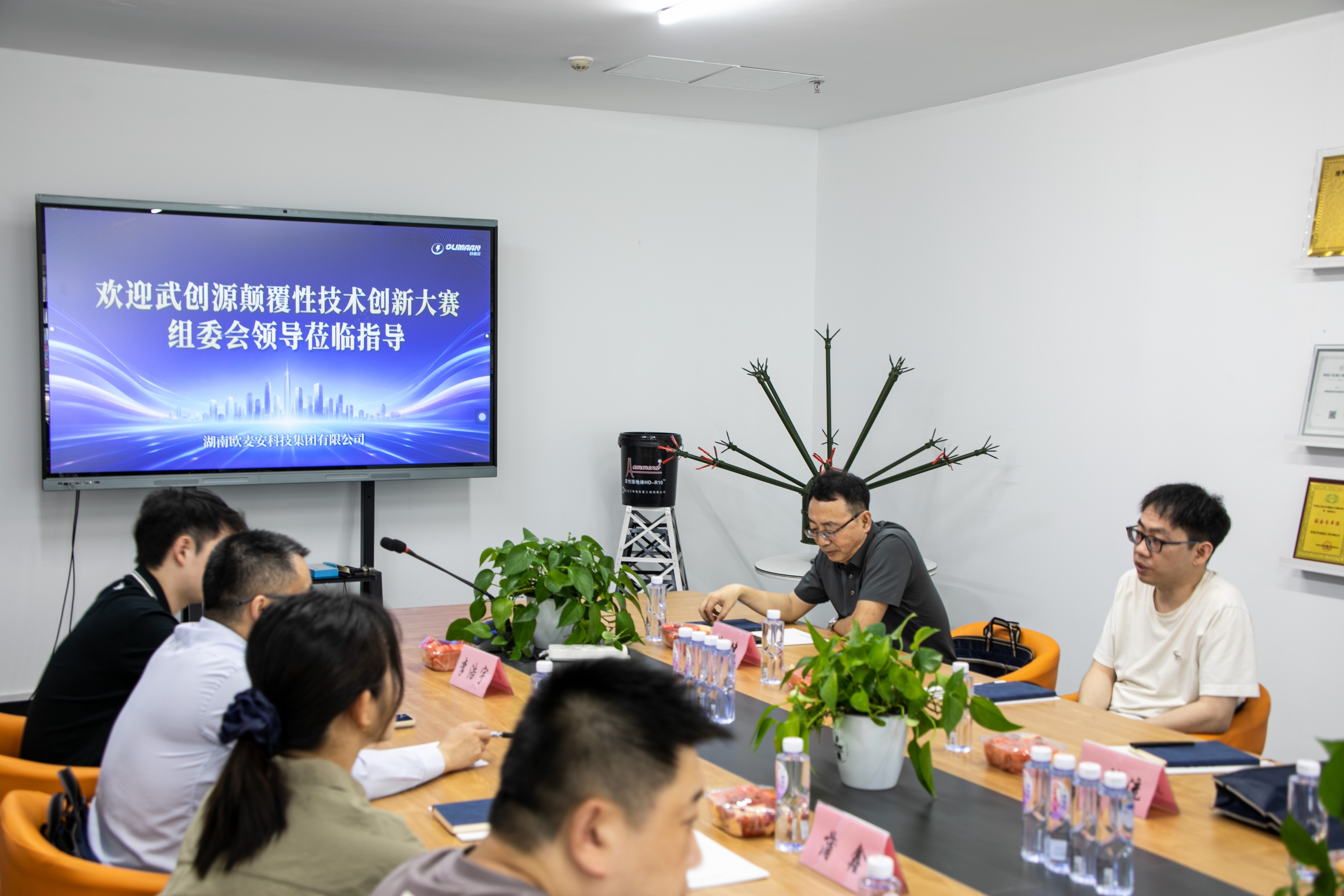 “武创源”大赛评委专家组莅临欧麦安考察，高度认可雷电防护颠覆性技术体系